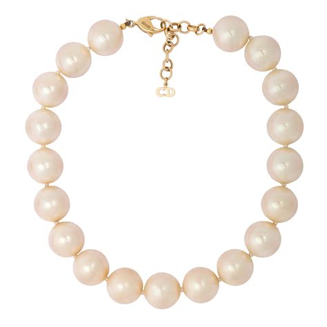 dior pearl nexklace|christian dior jewelry necklace.